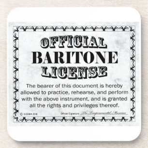 Dessous-de-verre Licence Baritone