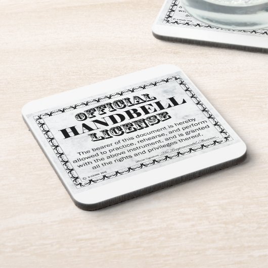 Dessous-de-verre Licence Handbell (Côté gauche)