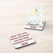 Dessous-de-verre "Lieber Chef, bitte werde erwachsen..." (Côté Droit)