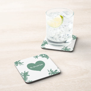 Dessous-de-verre Lierre vert menthe