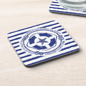 Dessous-de-verre Lifebuoy et étoiles de mer (Côté gauche)