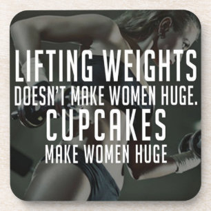 Dessous-de-verre Lifting vs Cupcakes Rendre Les Femmes Énorme - Gym