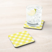 Dessous-de-verre Light Yellow Classic Gingham Pattern (Côté Droit)