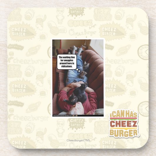 Dessous-de-verre Ligne d'attente pour des câlins (Devant)