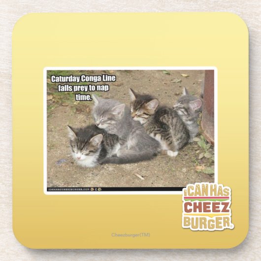 Dessous-de-verre Ligne de Conga de Caturday (Devant)