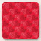 Dessous-de-verre Lignes cardiaques alternatives en noir et blanc su (Devant)