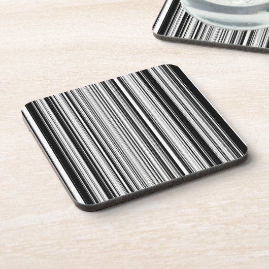 Dessous-de-verre Lignes noires et blanches (Côté gauche)