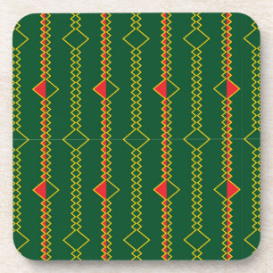 Dessous-de-verre Lignes verticales Zigzag Livre vert numérique-7272