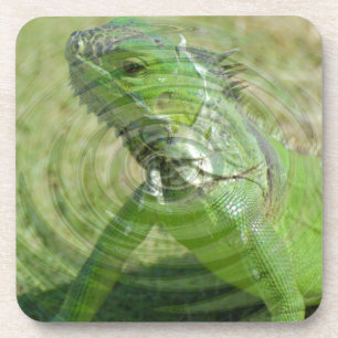 Dessous-de-verre L'iguane vert