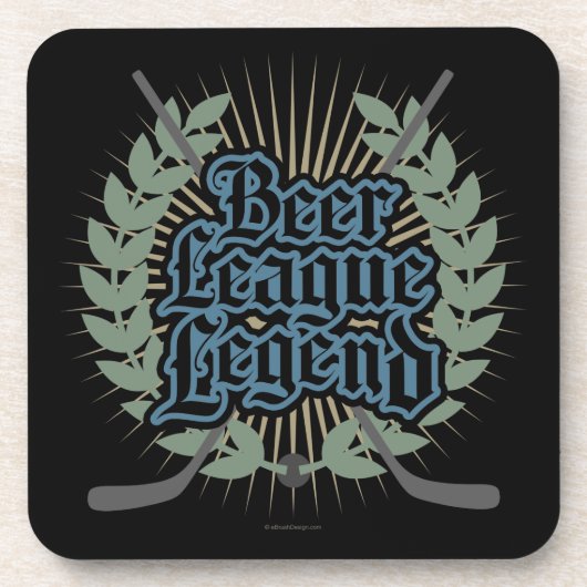 Dessous-de-verre Ligue de la bière de hockey (Devant)