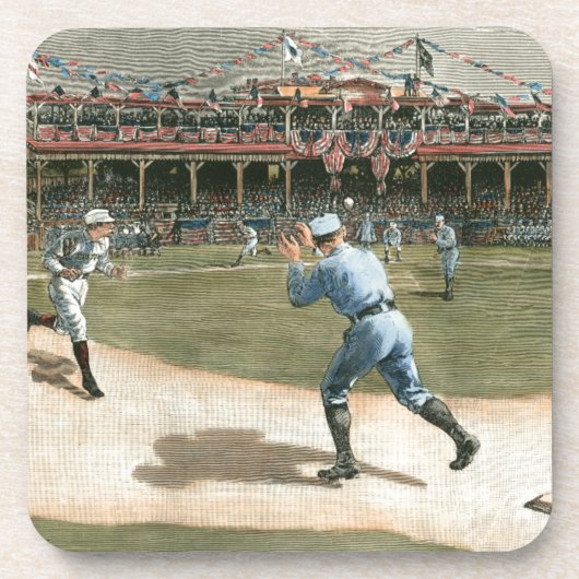 Dessous-de-verre Ligue nationale de baseball 1886 (Devant)