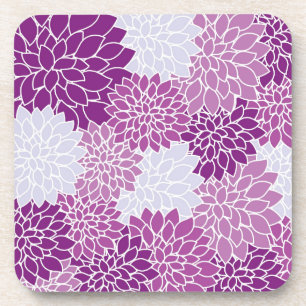 Dessous-de-verre Lilac Dahlia violet rétro