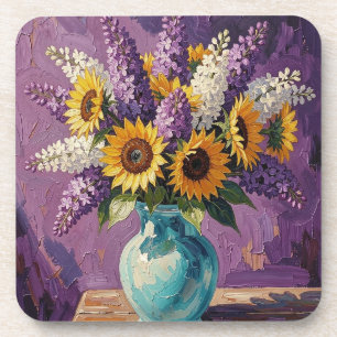 Dessous-de-verre Lilas et Tournesols Conception Botanique