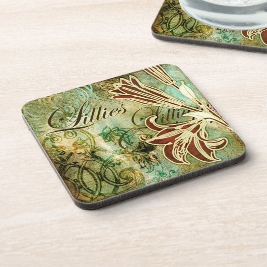 Dessous-de-verre Lillies (Côté gauche)