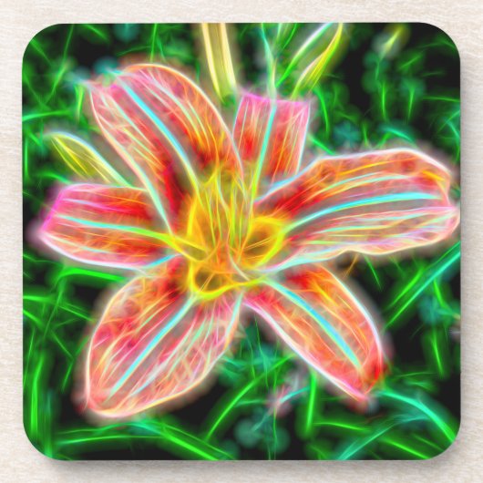 Dessous de verre Lily électrique (Devant)