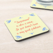 Dessous-de-verre L'impatience est aussi une vertu... (Côté gauche)