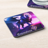 Dessous de verre Lion à ailes blanches (Côté gauche)