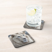 Dessous-de-verre Lion blanc (Côté Droit)