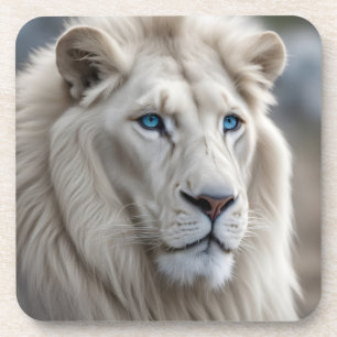Dessous-de-verre Lion blanc