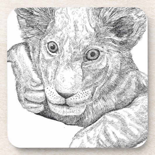 Dessous-de-verre Lion Cub (Devant)