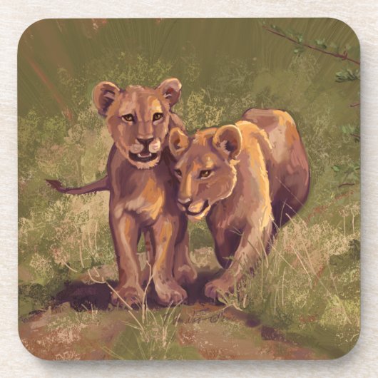 Dessous-de-verre Lion Cubs (Devant)