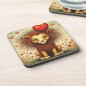 Dessous-de-verre Lion Love 1 (Côté gauche)