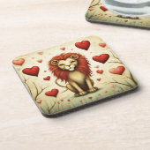Dessous-de-verre Lion Love 2 (Côté gauche)