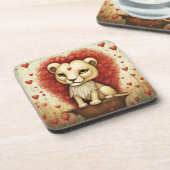Dessous-de-verre Lion Love 3 (Côté gauche)