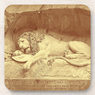 Dessous-de-verre Lion mourant de Luzern - Löwendenkmal