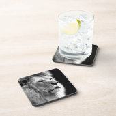 Dessous-de-verre Lion noir blanc (Côté Droit)