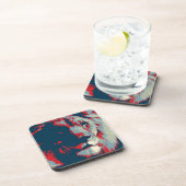 Dessous-de-verre Lion Pop Art (Côté Droit)