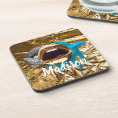 Dessous-de-verre Lips Maquillage Beauté Filles Cadeau Personnalisé (Côté gauche)