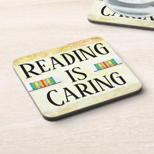 Dessous-de-verre Lire est Caresser Beverage Coaster (Côté gauche)
