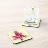 Dessous-de-verre Lis et bourgeon roses d'astronome (Côté Droit)