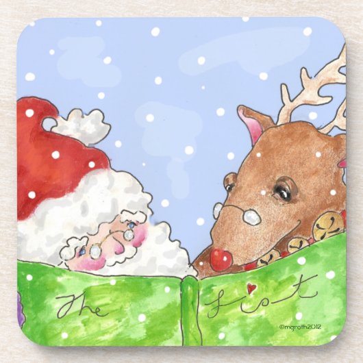 dessous de verre "Liste" (Devant)