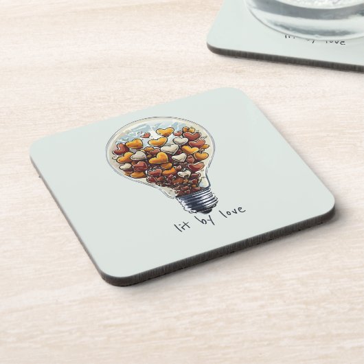 Dessous-de-verre Lit par amour (Côté gauche)