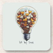 Dessous-de-verre Lit par amour (Devant)