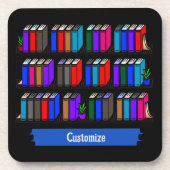 Dessous-de-verre Little Library Book Club Noir (Devant)