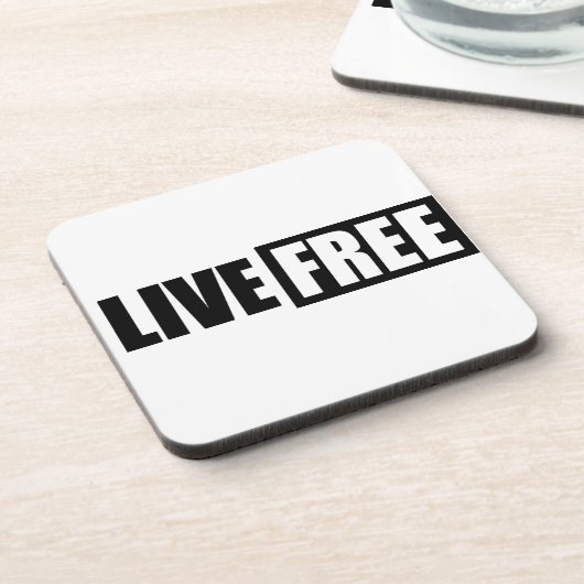 DESSOUS-DE-VERRE LIVE FREE (Côté gauche)