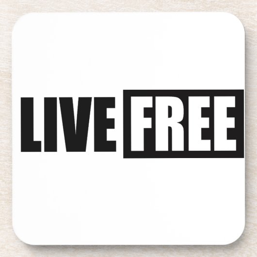 DESSOUS-DE-VERRE LIVE FREE (Devant)