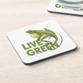 Dessous-de-verre Live Green (Côté gauche)