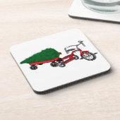 Dessous-de-verre livraison d'arbres de noël (Côté gauche)