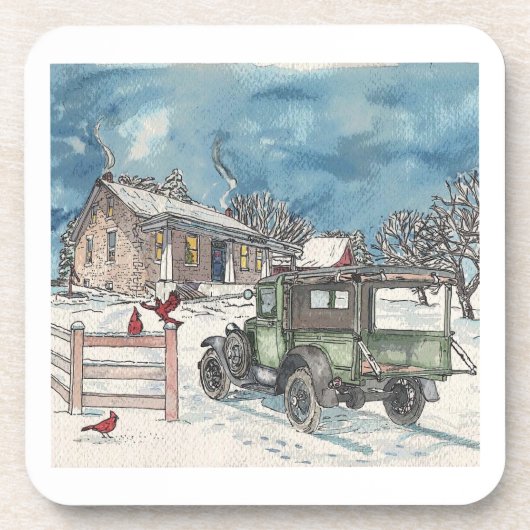 Dessous-de-verre Livraison dernière de bois (Devant)