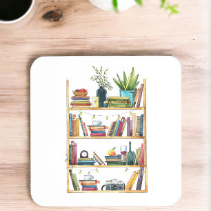 Dessous-de-verre Livre livre Lover café thé
