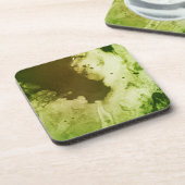 Dessous-de-verre Livre vert psychédélique (Côté gauche)