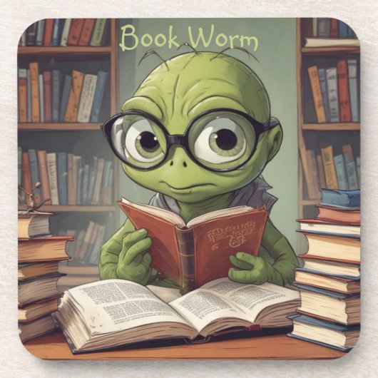Dessous-de-verre Livre Worm (Devant)