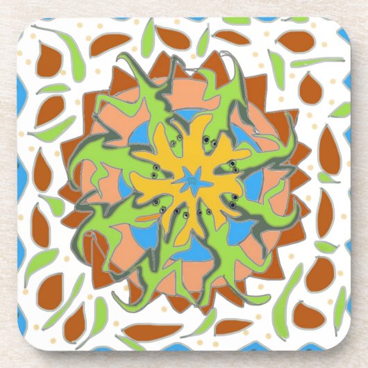 Dessous-de-verre Lizard Mandala (Devant)