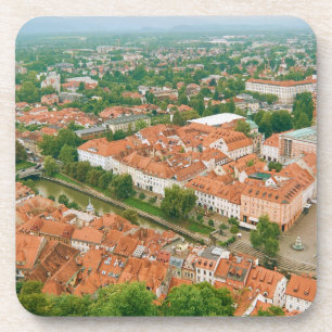 Dessous-de-verre Ljubljana d'en haut