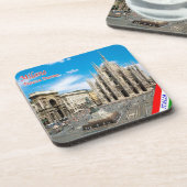 Dessous-de-verre LMD011 MILAN, Cathédrale Piazza del Duomo, (Côté gauche)