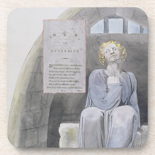 Dessous-de-verre L'ode à l'adversité, conçoivent 37 'des poèmes de (Devant)